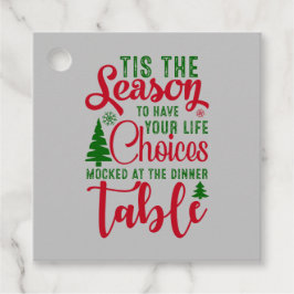 Juldesignsäsongen för val gåvor etiketter