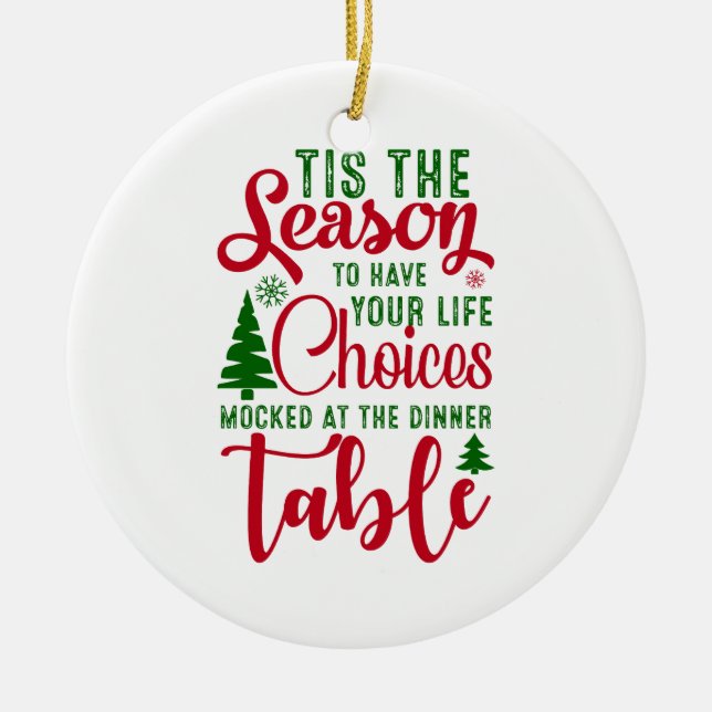 Juldesignsäsongen för val julgransprydnad keramik (Framsidan)