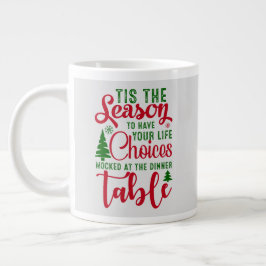 Juldesignsäsongen för val jumbo mugg