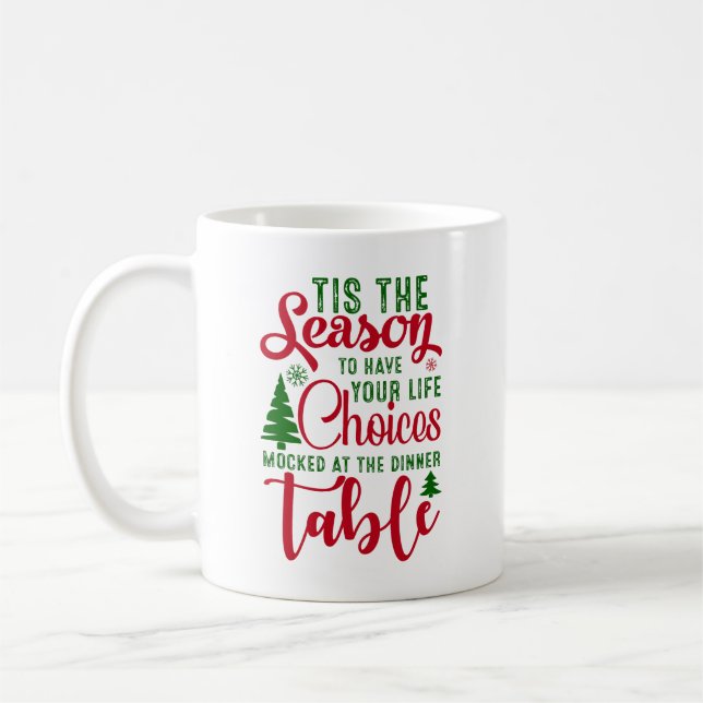 Juldesignsäsongen för val kaffemugg (Vänster)