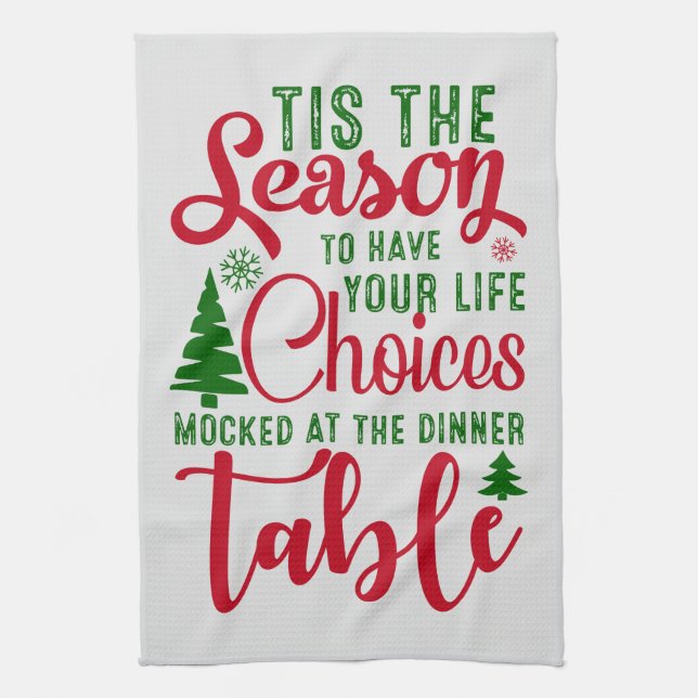 Juldesignsäsongen för val kökshandduk (Vertikal)