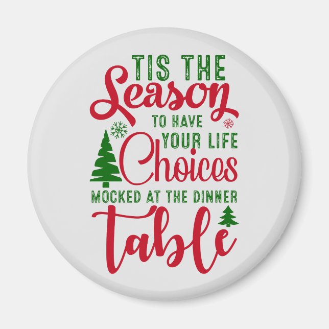 Juldesignsäsongen för val magnet (Framsidan)