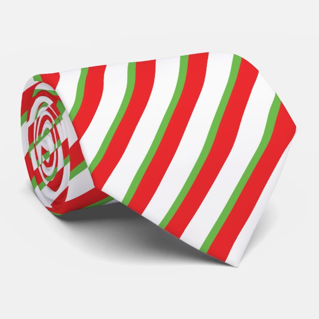 Juldiagonal linjer mönster nacke slips (Rullad)
