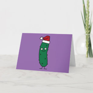 JulDillknipa som ha på sig en Santa hatt Helgkort