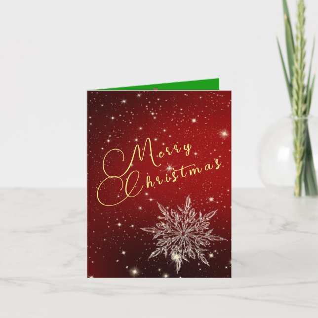 Juldimmigt aviseringskort meddelande (Framsida)