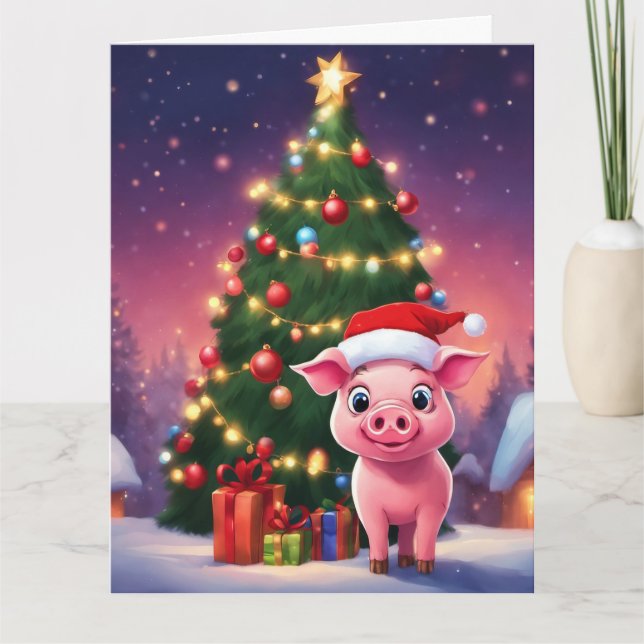 Juldimmigt kort (Framsida)