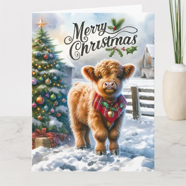 Juldimmigt kort (Framsida)