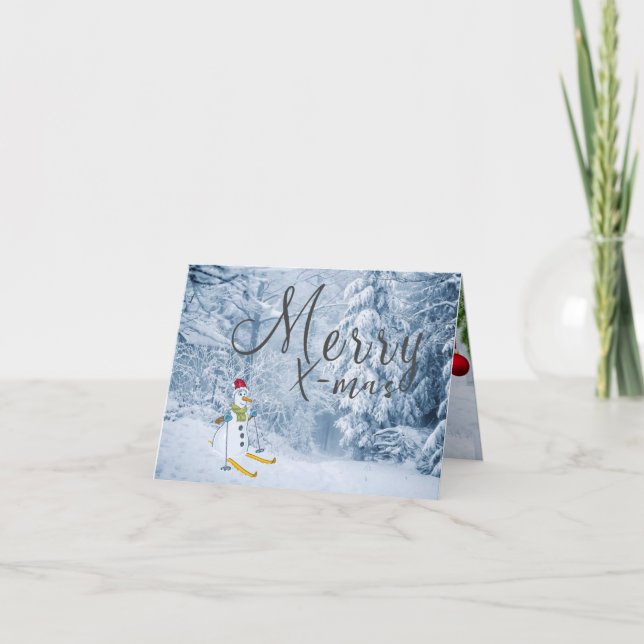 Juldimmigt kort (Framsida)