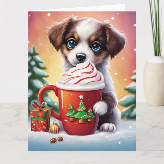 Juldimmigt kort (Framsida)