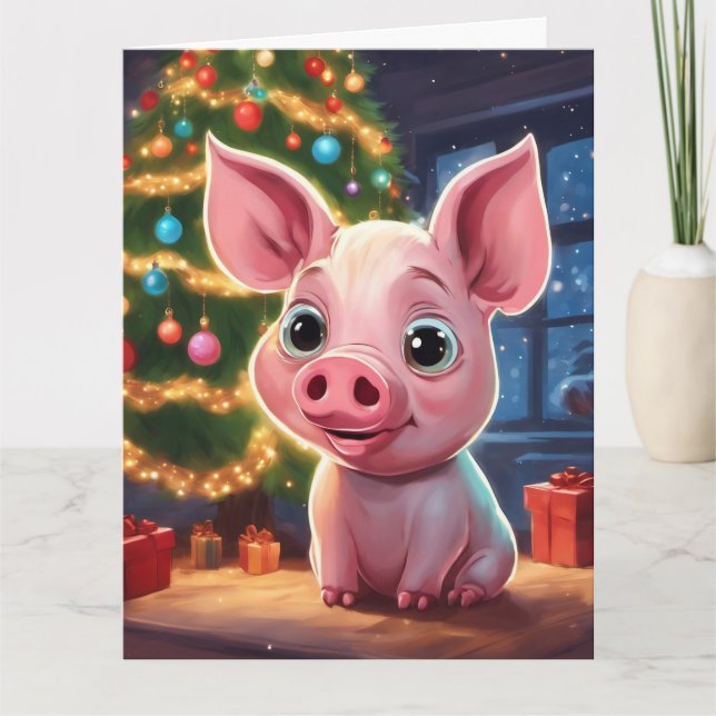 Juldimmigt kort (Framsida)