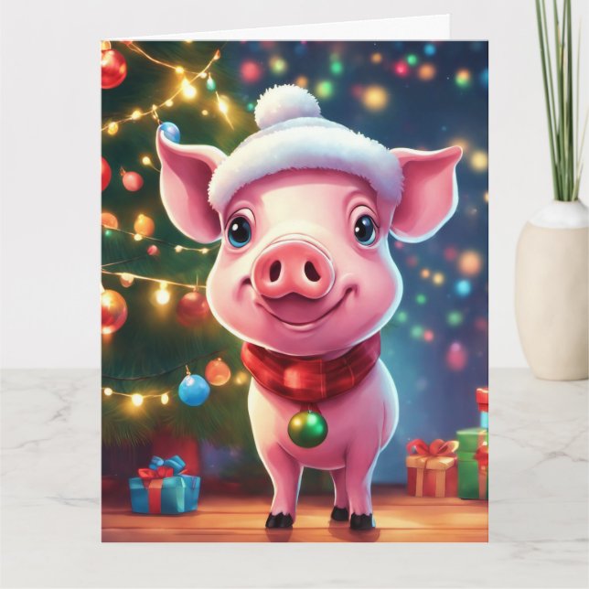 Juldimmigt kort (Framsida)