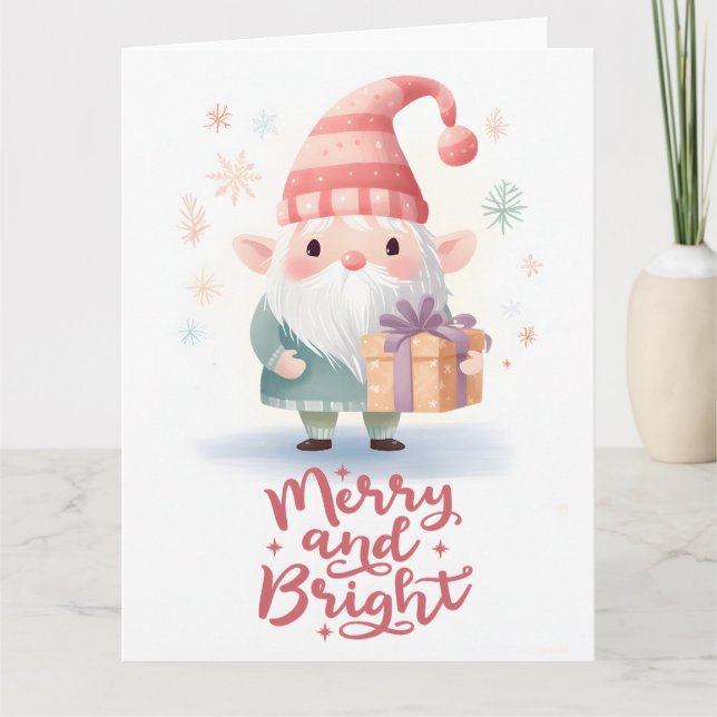 Juldimmigt kort (Framsida)