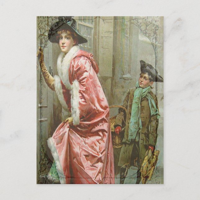 Juldinare III Victorian Helg Vykort (Framsida)