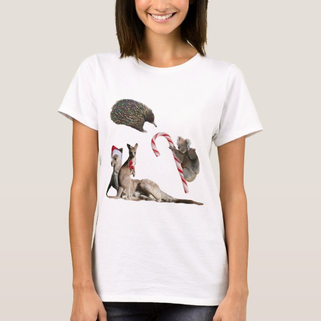 Juldjur i Australien T-shirt (Framsida)