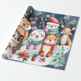 Juldjur Jultomten Wrapping Papper Presentpapper