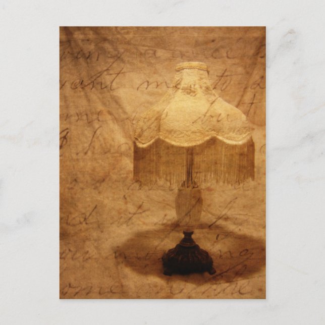 Juldkort skrivet med kärlek vykort (Framsida)