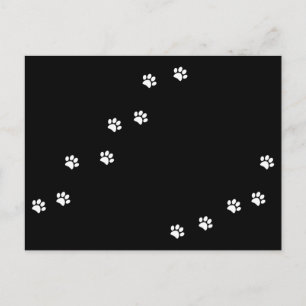 Juldkorts Paw Prints Vykort