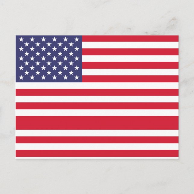 Juldkortsflagga från Amerika Vykort (Framsida)