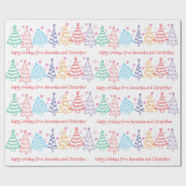 Juldodle Modern Minimal Roligt Festive Presentpapper