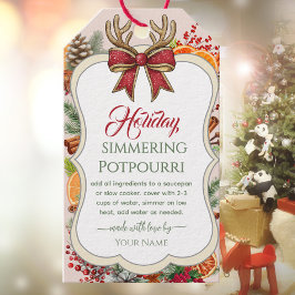 Juldoft på spisen  Långsamt kokande potpurri  Gåva Presentetikett