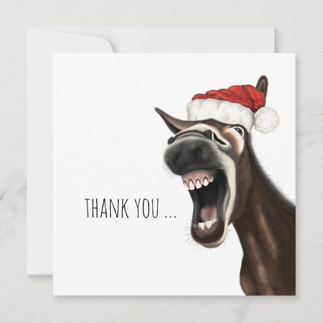 Juldonkey, Tack Kort med Platt Yta (Framsida)