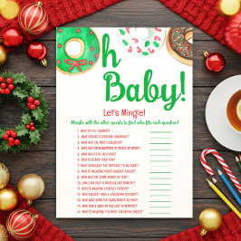 Juldonut Baby Shower, Let's Mingle Game