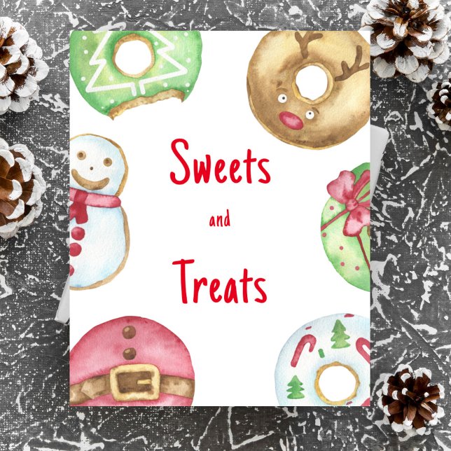 Juldonuts baby shower Godis och godsaker Poster (Skapare uppladdad)