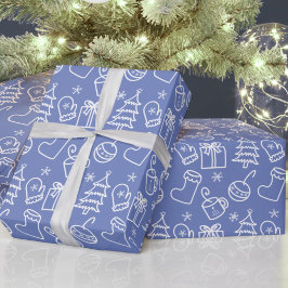 Juldoodles Grayish Sapphire Blue Lila Presentpapper