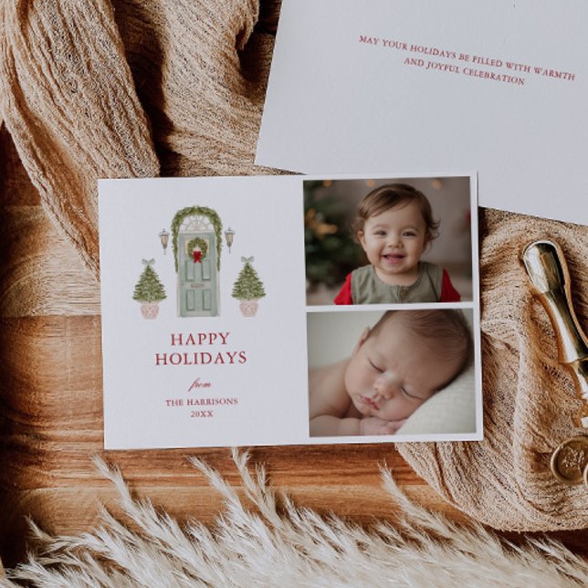 Juldörrfoto Julkort (Skapare uppladdad)