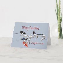 Juldotter-in-Law Magpie Family Birds