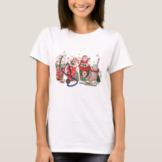 Juldrakar Santa Cocoa Hospital Nurse T Shirt