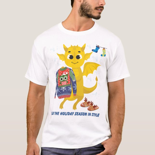 Juldrake T Shirt (Framsida)