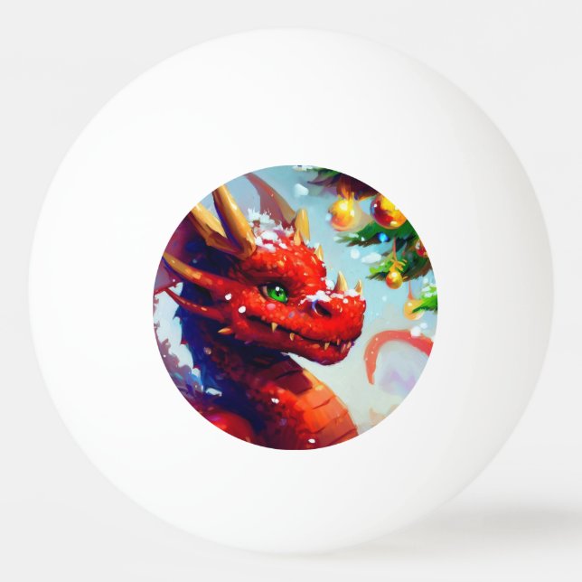 Juldraken (2) pingisboll (Framsidan)