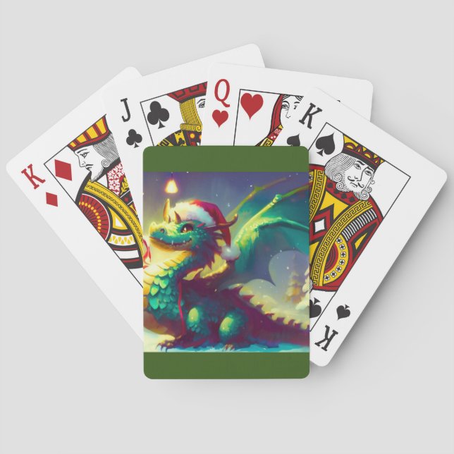 Juldraken (3) casinokort (Baksidan)