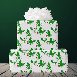Juldraken i Santa Hats Coola Fantasy Presentpapper