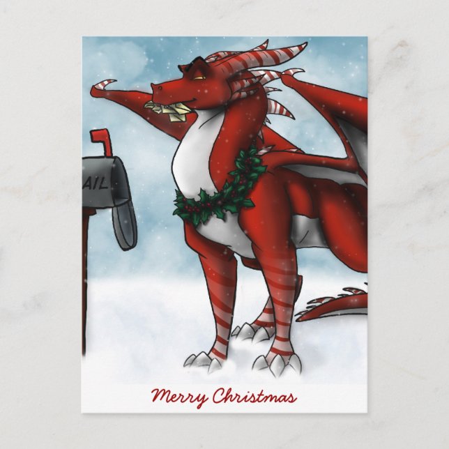 Juldrakort Helg Vykort (Framsida)