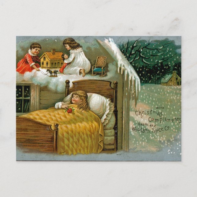 Juldrömmar Helg Vykort (Framsida)