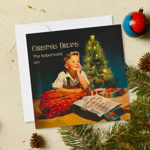 Juldrömmar Nostalgic Helgdag Card Julkort