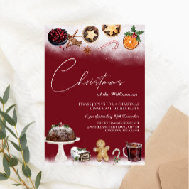 Juldrycker och inbjudan till matmiddag