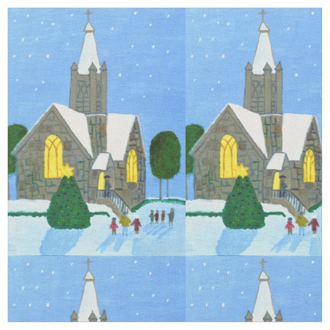 Julduk för kyrkan   tyg (Närbild)