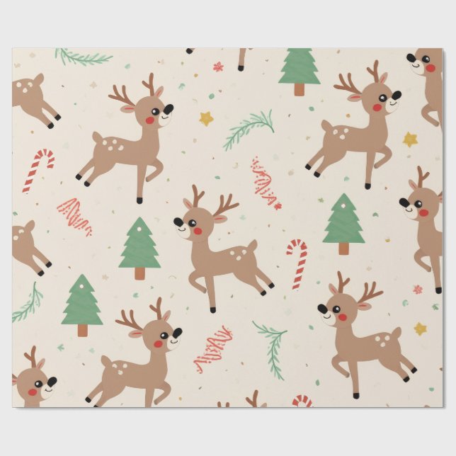 Juldukpapper med renar presentpapper (Platt)