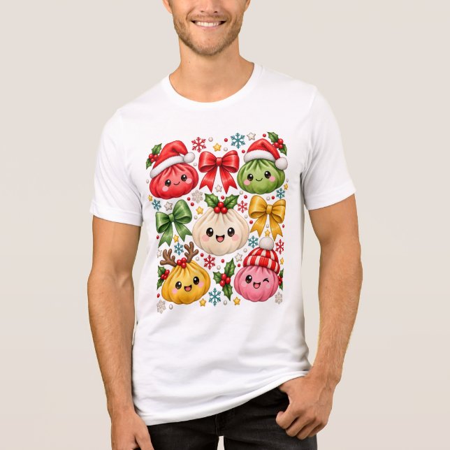 JulDumplings Tröja, Kawaii Dumpling  T Shirt (Framsida)