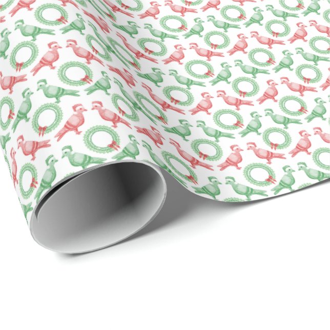 Julduvuppslagspapper Presentpapper (Rullad Hörn)