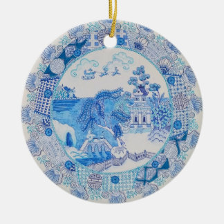 "JulDystopia" prydnad av Rhonda Stewart Julgransprydnad Keramik