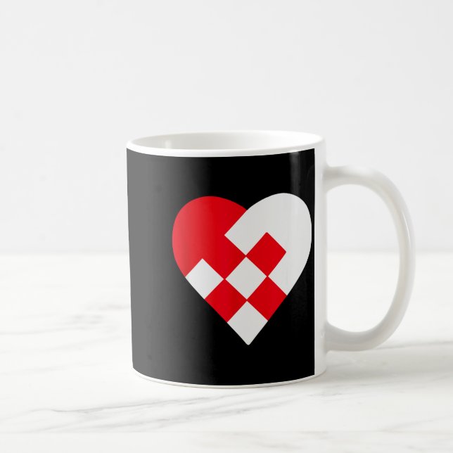 Julehjerte Danish Pleated Christmas Hearts  Kaffemugg (Höger)