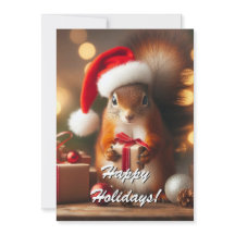 Julekorre Holding Gift Anpassade Card