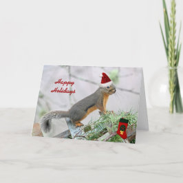Julekorre med julklapp helgkort