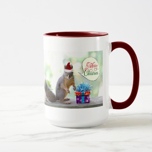 Julekorre med julklappar mugg (Höger)