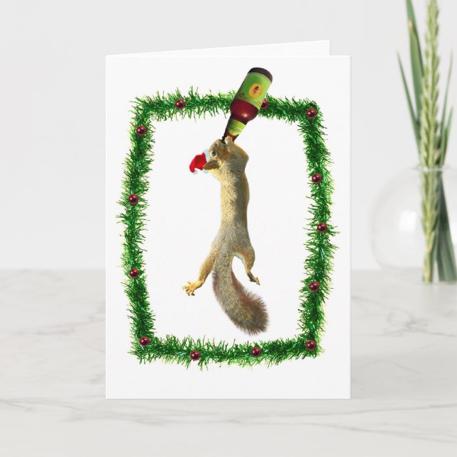 Julekorre med öl helgkort (Framsida)
