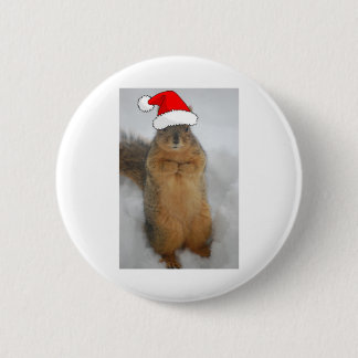 Julekorre med Santa Squirrel Knapp